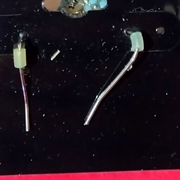 JUICY Couture Sky Blue Heart Dangling Earrings 🎁 NWT - Picture 3 of 7